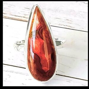 Orange Laguna Lace Ring